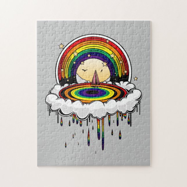 Quebra-cabeça Rainbow Rain (Vertical)