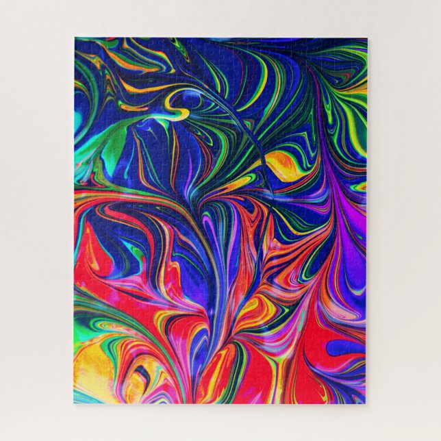 Quebra-cabeça Rainbow Swirl Trippy Glow Stick (Vertical)
