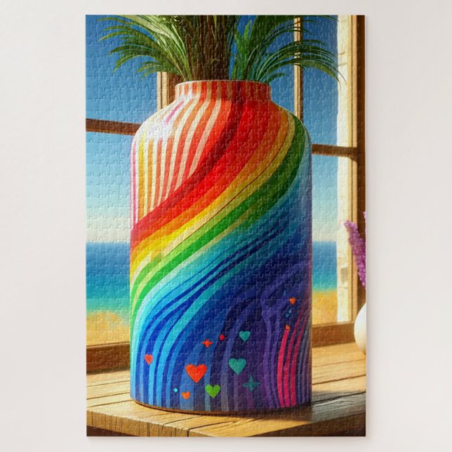 Quebra-cabeça Rainbow Vase (Vertical)