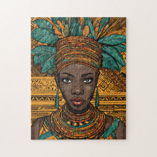 Quebra-cabeça Rainha Americana Africana