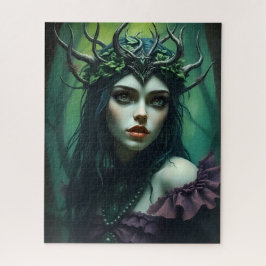 Quebra-cabeça Rainha Dríade da Floresta - Fantasia Mística da Na
