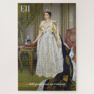 Quebra-cabeça Rainha Elizabeth II em suas túnica de coroação,