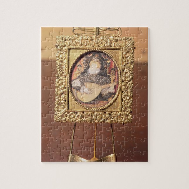 Quebra-cabeça Rainha Elizabeth mim que jogo o alaúde (incluir (Vertical)