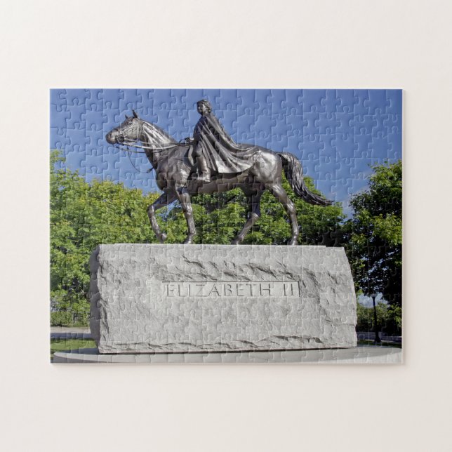 Quebra-cabeça Rainha Estátua Ottawa. (Horizontal)