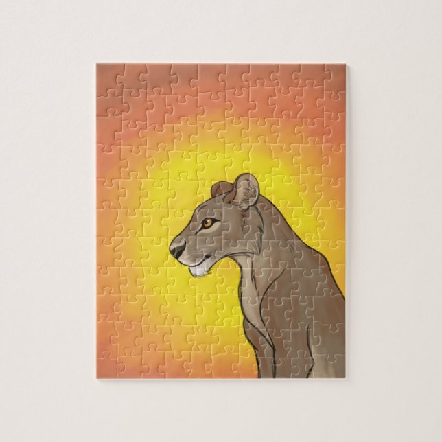 Quebra-cabeça Rainha Lioness (Vertical)