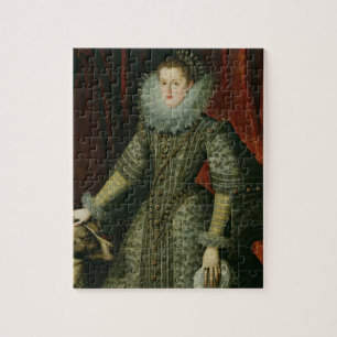 Quebra-cabeça Rainha Margarita de Áustria, 1609 (óleo em canva