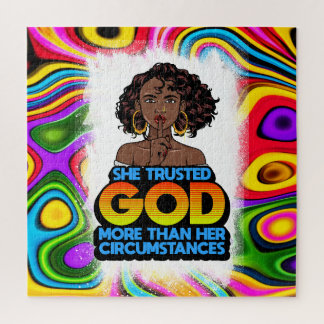 Quebra-cabeça Rainha negra melanina pãozinha afirmação amor