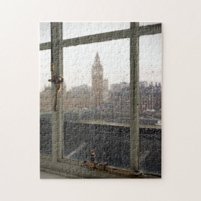 Quebra-cabeça Rainy Day View of Big Ben - 11x14 - 252 pc (Vertical)