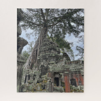 Quebra-cabeça Raízes cultivadas sobre Temple Ta Prohm Camboja