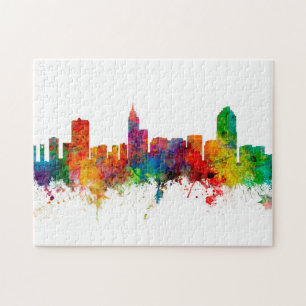 Quebra-cabeça Raleigh North Carolina Skyline