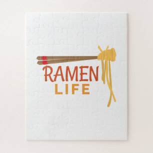 Quebra-cabeça Ramen Life Japanese Food Funny Student Gift Idea