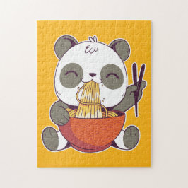 Quebra-cabeça Ramen Panda Cute