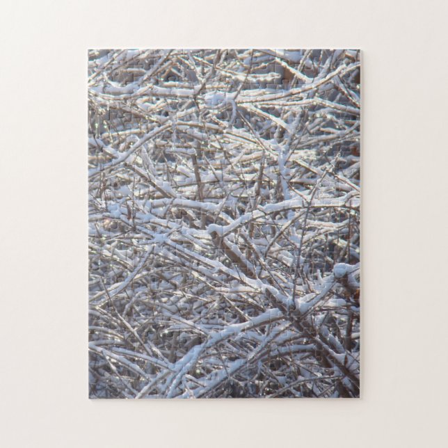Quebra-cabeça Ramos de Gelo Nevados no Inverno (Vertical)