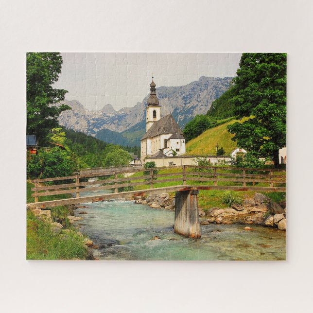 Quebra-cabeça Ramsau Baviera Alemanha. (Horizontal)