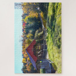 Quebra-cabeça Randall Covered Bridge no Outono, Vermont