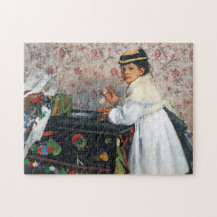 Quebra-cabeça Rapariga com chapéu, Edgar Degas