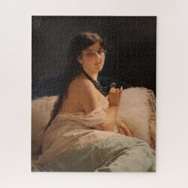 Quebra-cabeça Rapariga com Medalhão (por Gerolamo Induno)