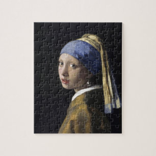 Quebra-cabeça Rapariga com pérolas a ouvir por Johannes Vermeer