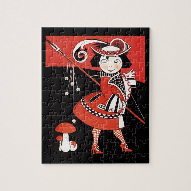 Quebra-cabeça Rapariga em Vermelho (Vertical)