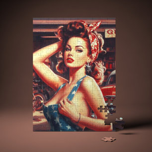 Quebra-cabeça Rapariga Mecânica Retroativa