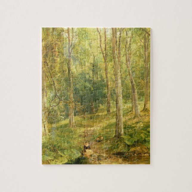 Quebra-cabeça Rapariga que banha seus pés (Vertical)