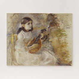 Quebra-cabeça Rapariga Tocando Mandolin (por Berthe Morisot)