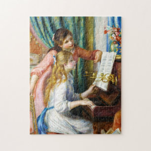 Quebra-cabeça Raparigas na pintura Piano Pierre Auguste Renoir