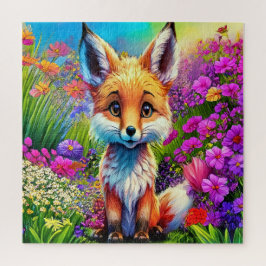 Quebra-cabeça Raposa Colorida