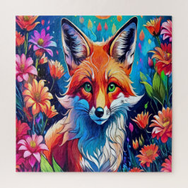 Quebra-cabeça Raposa e Flor