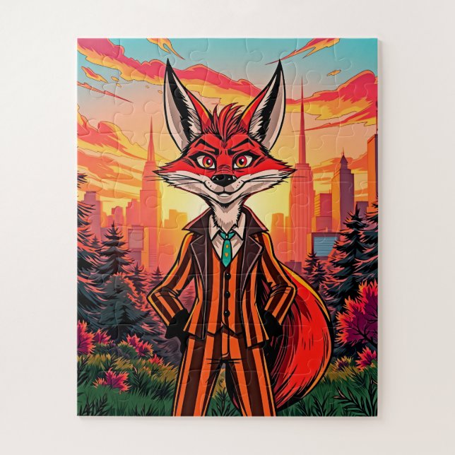 Quebra-cabeça Raposa-rapa (Vertical)