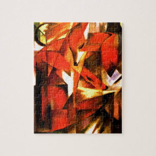 Quebra-cabeça Raposas de Franz Marc Fine Art