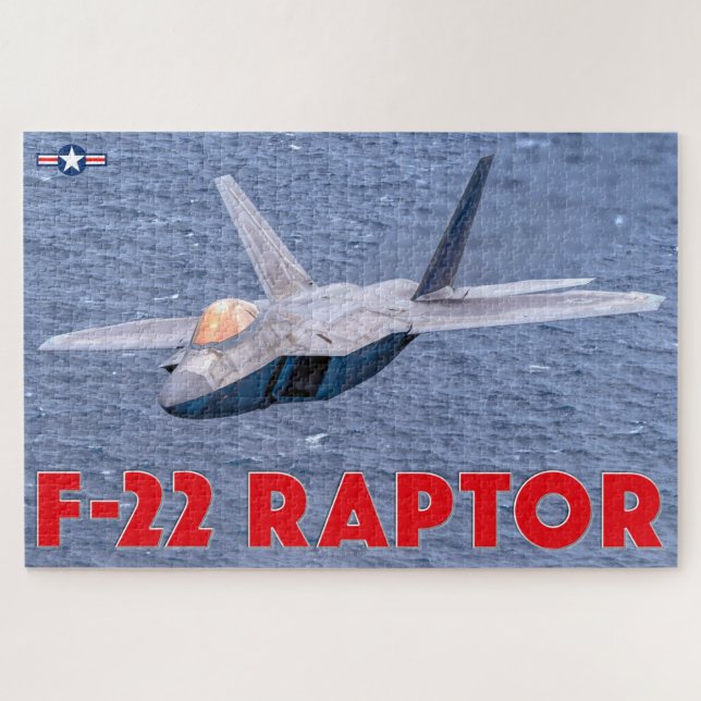Quebra-cabeça Raptor F-22 (20x30 POLEGADAS) (Horizontal)