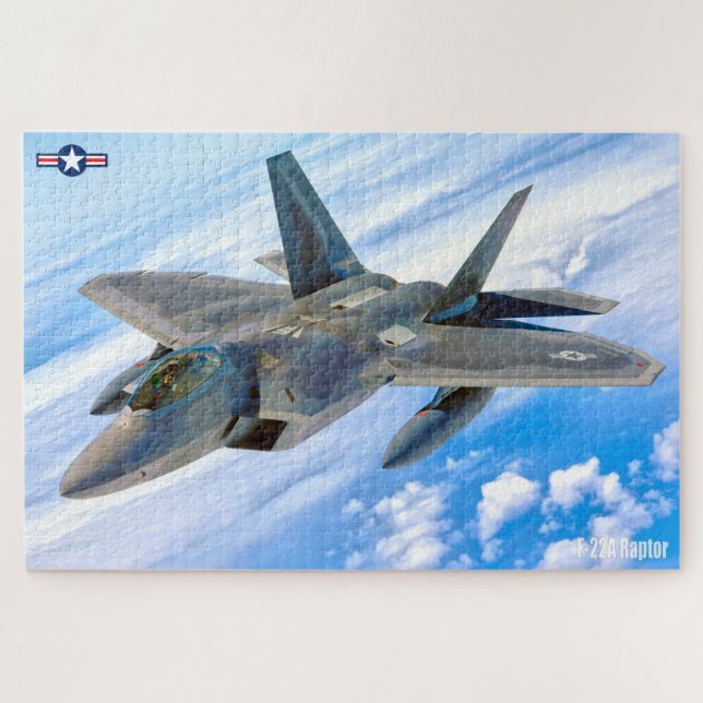 Quebra-cabeça Raptor F-22A (20x30 POLEGADAS) (Horizontal)