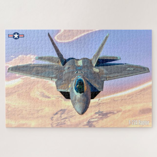 Quebra-cabeça Raptor F-22A (20x30 POLEGADAS) (Horizontal)