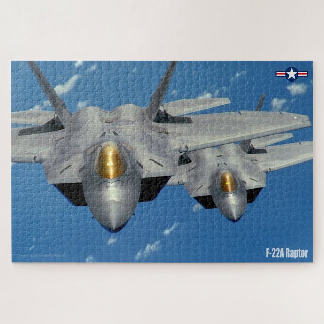 Quebra-cabeça Raptor F-22A (20x30 POLEGADAS) (Horizontal)