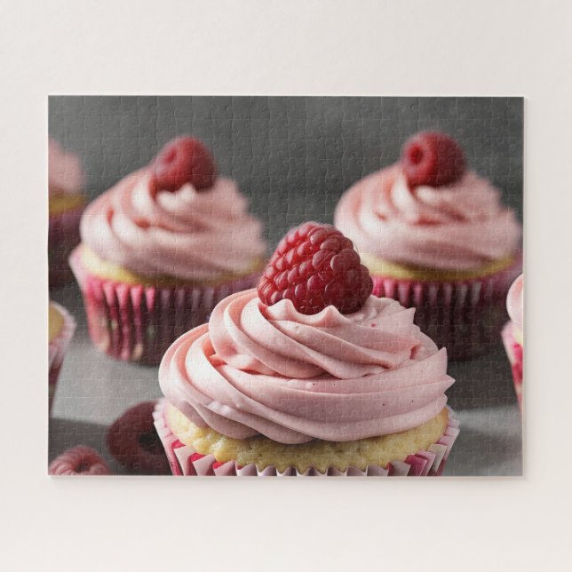 Quebra-cabeça Raspberry Cupcakes (Horizontal)