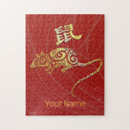 Quebra-cabeça Rat Chinês - Símbolo de constelação do Horoscópio