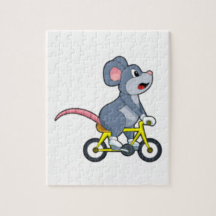 Quebra-cabeça Rato com Bicicleta
