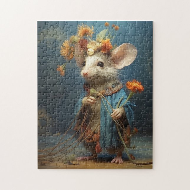 Quebra-cabeça Rato do Poder das Flores (Vertical)