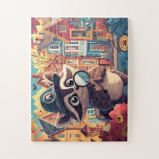 Quebra-cabeça Raton Laveur Détective - Puzzle Mystérieux (Vertical)