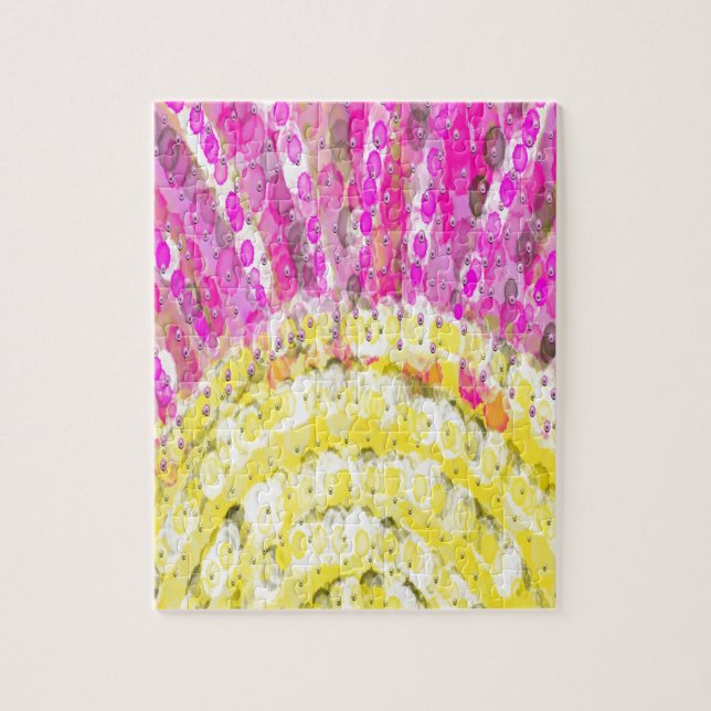 Quebra-cabeça Ray of Sunshine em Amarelo e Fúchsia (Vertical)