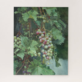 Quebra-cabeça Realistic Grape Vine with Leaves – Fine Art