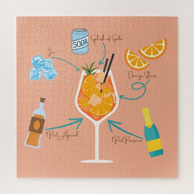 Quebra-cabeça Receita de Aperol (Vertical)