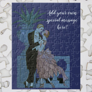 Quebra-cabeça Recém-casados Vintage Art Déco, Dança de Casamento