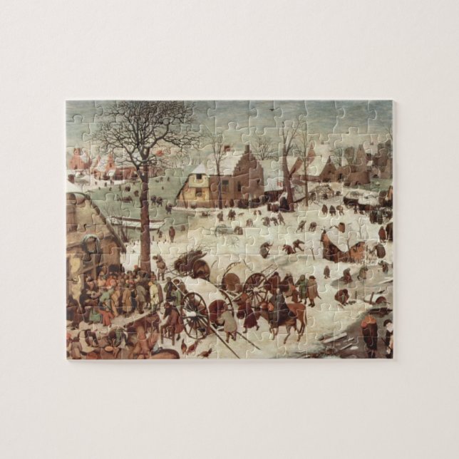 Quebra-cabeça Recenseamento em Bethlehem por Pieter Bruegel (Horizontal)