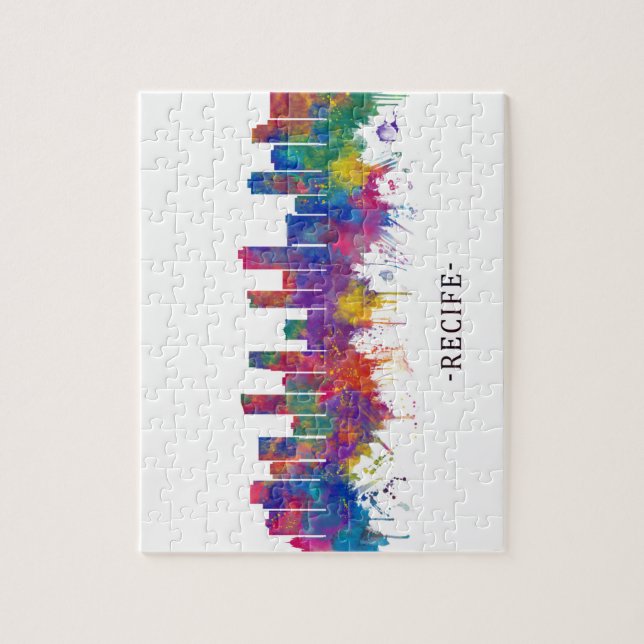 Quebra-cabeça Recife Brasil Skyline (Vertical)