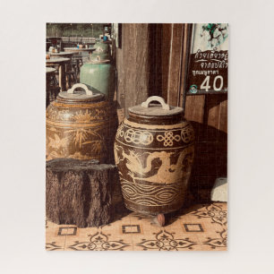 Quebra-cabeça Recipientes decorativos