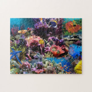Quebra-cabeça Recolhido coral marinho & peixes 252 peças quebra-