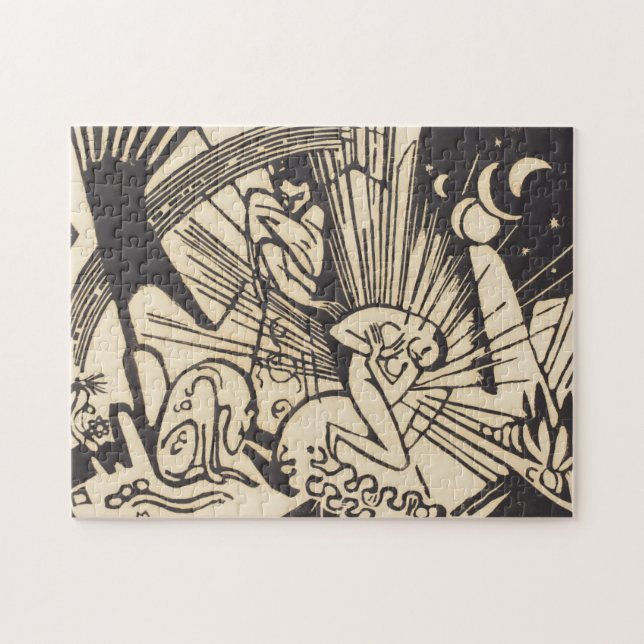 Quebra-cabeça Reconciliação Versoehnung de Franz Marc | (Horizontal)