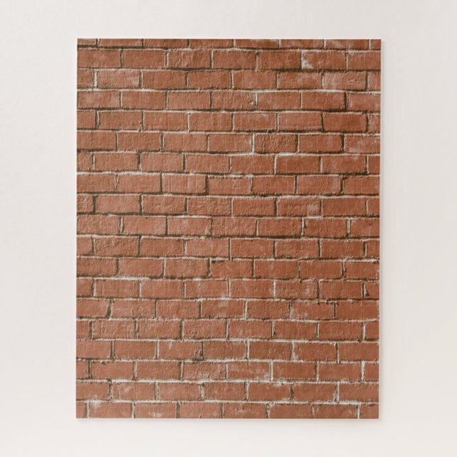 Quebra-cabeça Red Brick Wall Rustic (Vertical)